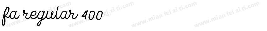 fa regular 400字体转换